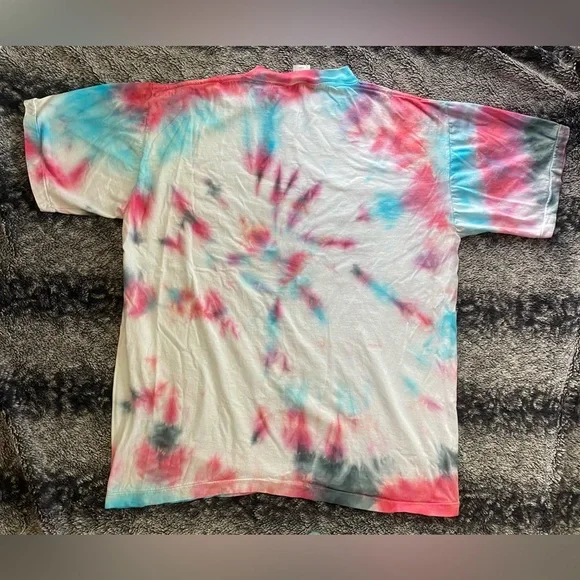 Accord Men’s Large Kessler Whiskey Vintage Reworked Tie Dye Short Sleeve T-Shirt - Picture 5 of 9